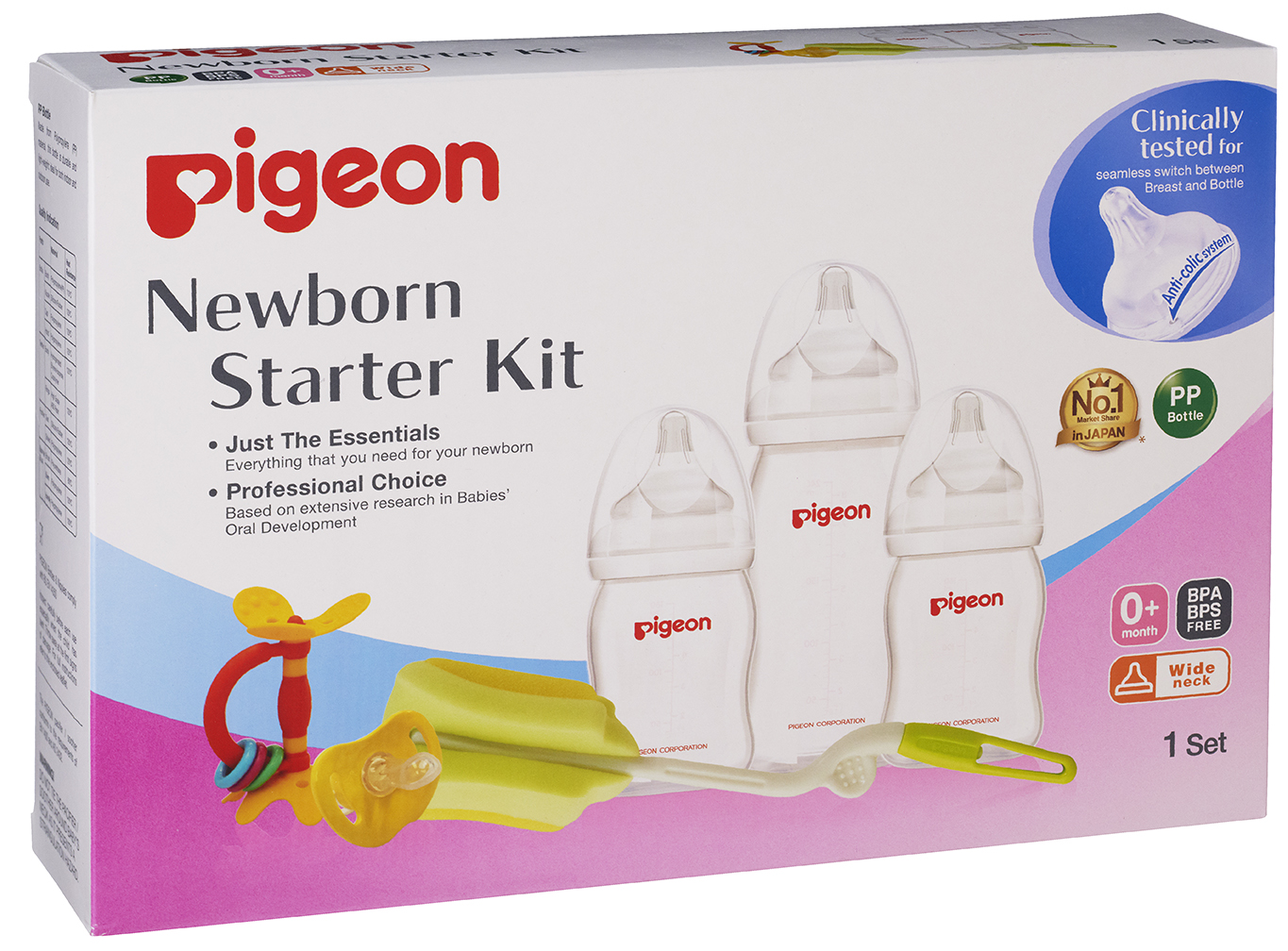 Pigeon Newborn Starter Kit (With PP Bottles) (PG26679)